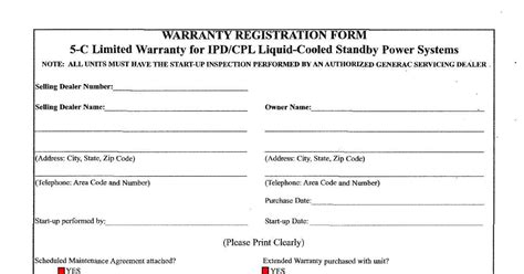 warranty registration form editable dochub