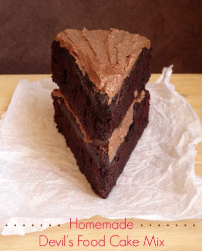 Diy Homemade Devil S Food Cake Mix