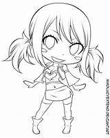Chibi Lucy Fairy Tail Lineart Coloring Anime Pages Sheets Drawing Cute Drawings Manga Kids Life Choose Board Linearts Couples Google sketch template
