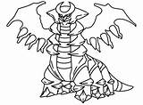 Pokemon Coloring Pages Colorings Coloriage Giratina sketch template