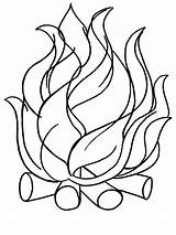 Feuer Ausmalbilder Malvorlagen Tongues sketch template