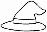 Witch Hat Drawing Outline Witches Coloring Hats Clipart Simple Cartoon Cliparts Clip Pages Outlines Printable Halloween Template Clipartbest Easy Library sketch template