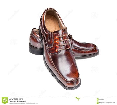 brown leather shoes stock image image  mens formal
