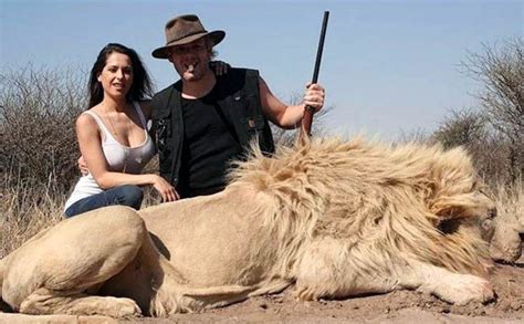 lion trophy hunting outrage millionaire receives backlash for grinning pictures daily star
