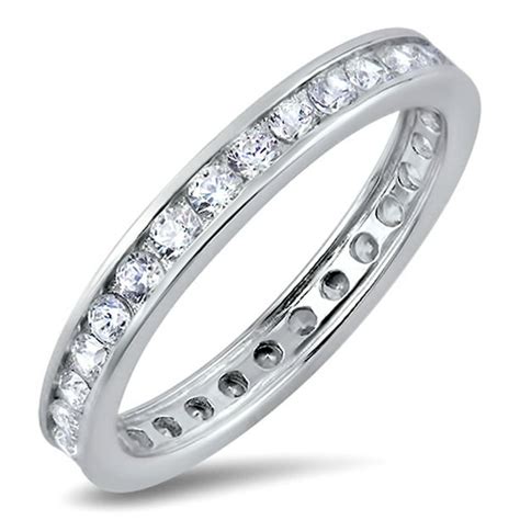 Sac Silver Choose Your Color Clear Cz Elegant Simple Thumb Ring New