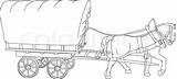 Horse Cart Stock Vector Illustration Tegning Tegninger Depositphotos sketch template