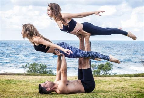 person yoga poses easy  challenging acro yoga positions