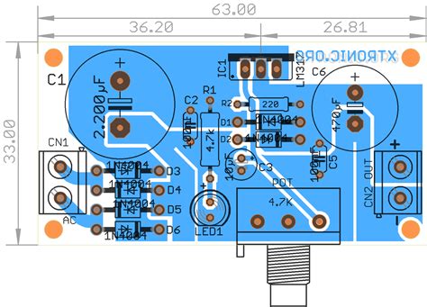 circuit lm voltage regulator circuit power supply xtronic