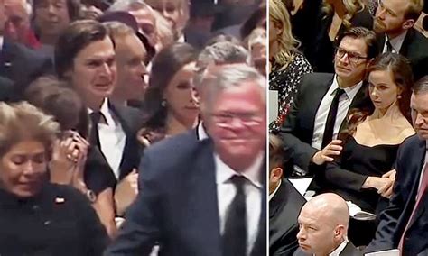 barbara bush s new husband sobs during eulogy for george h w bush daily mail online