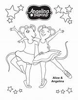 Ballerina Angelina Coloring Pages Printable Book Print Dinokids Episodes Getdrawings Drawing Close Coloring2print sketch template
