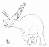 Pentaceratops sketch template