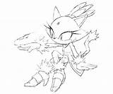 Blaze Coloring Sonic Getdrawings Hedgehog sketch template