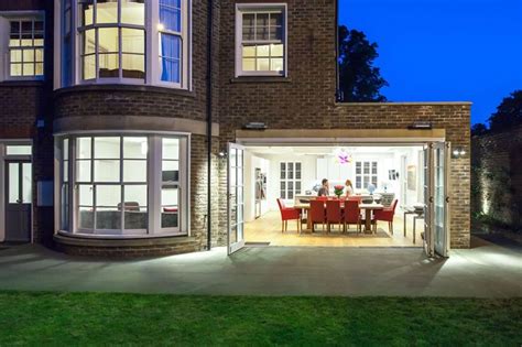 beautiful external shot  home  twickenham open plan living space created  le lofts