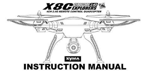 syma xc user manual  quadcopter