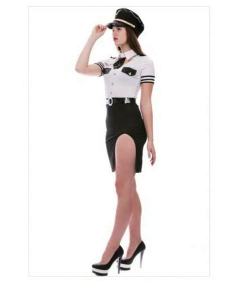 pin on ladies pilot captain police officer costume and hat fancy dress