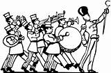 Band Clipart Silhouette Marching Cliparts Library Jazz sketch template