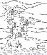 Coloring Pages Beach Tree Doodle Sheets Palm Palmtree Alley Choose Board Pattern Printable Mediafire Adult Summer Trees sketch template