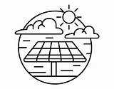 Solar Energy Coloring Colorear Coloringcrew sketch template