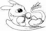 Coloring Dragon Baby Pages Cute Print sketch template