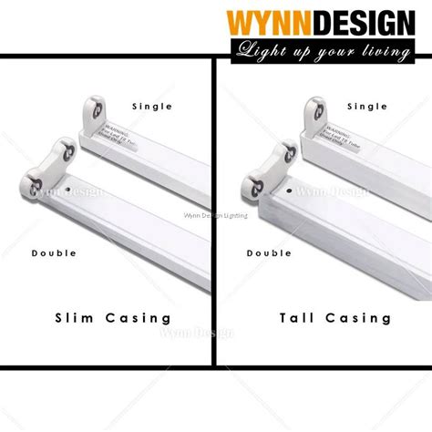 ft ft led casing tube fitting single double fitting kalimantang lampu terang  cube