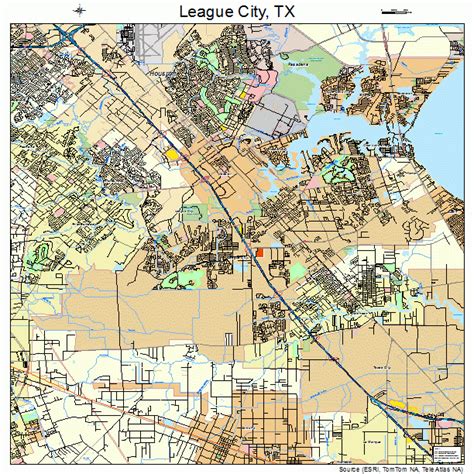 league city texas street map