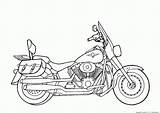 Motorcycle Coloring Pages Drawing Template sketch template