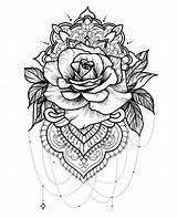 Ausmalen Rosen Blumen Coloring sketch template