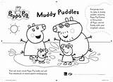 Coloring Peppa Pig Pages Print Colouring Muddy Puddles Printable Kids Birthday Book Sugar Color Easter Everfreecoloring Peppapig Popular sketch template