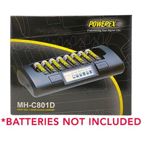 Powerex Mh C801d 8 Cell Charger For Aa Aaa Nimh Nicd Batteries