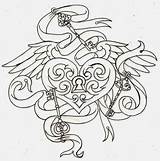 Lock Printable Getdrawings Locket Metacharis Colouring Wings Papers Tattoovorlagen Tattoomagz sketch template