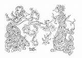 Javanese Doll Coloring Stress Anti Adult Woman sketch template