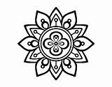 Mandala Lotus Flower Coloring Flor Para Coloringcrew Colorir Colorear Getdrawings Drawing Loto Dibujo sketch template