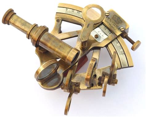 solid brass sextant nautical maritime astrolabe marine