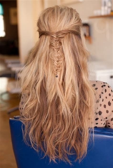 messy fishtail braid     hairstyles long