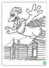 Coloring Chicken Run Dinokids sketch template