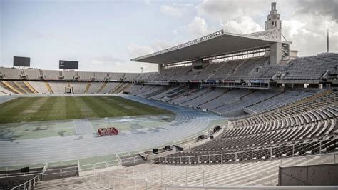 barcelona  leave camp nou   estadi olimpic lluis companys  montjuic  usa
