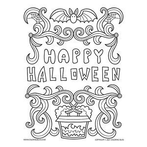 halloween coloring pages   printable