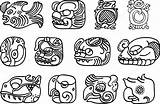 Glyph Maya Mexican Glyphs Aztec Vector Stock Illustration Motifs Aztecas Clipart Depositphotos Civilizations Charts Early Motivos Set Empires Kingdoms sketch template