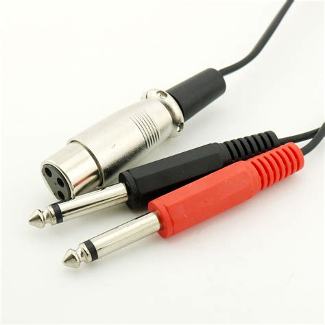 mm female jack trs    mm  mono male extension audio adapter cable ebay