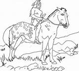 Cheval Coloriage Indien Americans Cree Sheets Thanksgiving sketch template