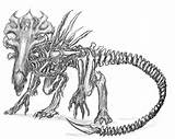 Queen Alien Predator Drawing Coloring Wolf Deviantart Sketch Pages Helmet Getdrawings Blockland Search sketch template