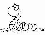 Worm Coloring Pages Printable Worms Earthworm Kids Color Museprintables Coloringhome Sheets Paper Print Visit Source Farah Learning Fun sketch template