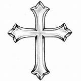 Crosses Cool Cross Draw Cliparts Outline Drawings Designs Tattoo Simple Sketch Google Attribution Forget Link Don Christian Sketches Search sketch template