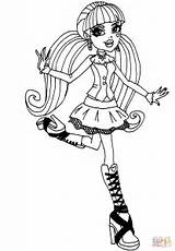 Coloring Monster High Draculaura Pages sketch template