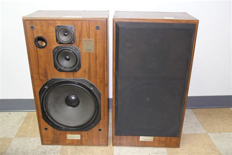 pair  vintage jensen  floor standing     loud speakers tested  picclick