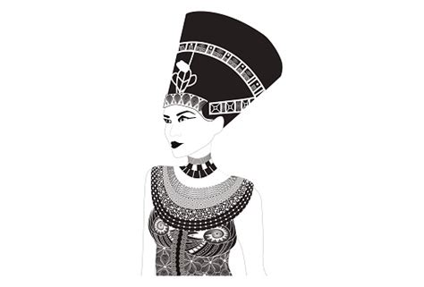 Nefertiti Egyptian Queen Stock Illustration Download