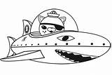 Octonauts Requin Colouring Submarine Kwazii Barnacles Vaisseau Coloriages Visiter sketch template