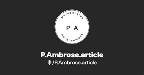 p ambrose article linktree