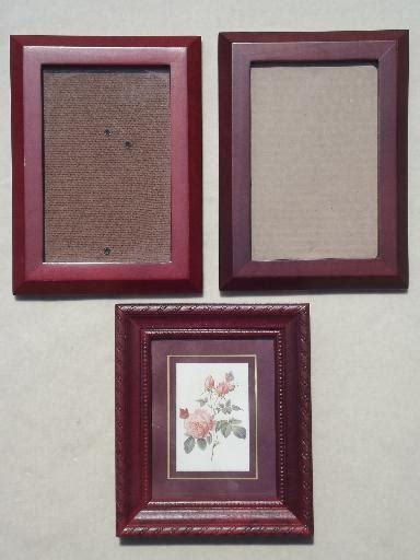 estate lot  wood picture frames small photo frames grouping