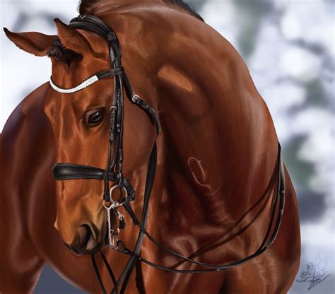 horse portrait realism  emmy  deviantart